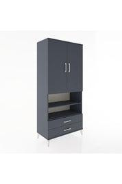 Hyperion Dolap 3 Raflı 2 Çekmeceli Tek Askılı 88x44x195 - S60M103V5B