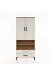 Hyperion Dolap 3 Raflı 2 Çekmeceli Tek Askılı 88x44x195 - S60M103V7B
