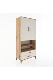 Hyperion Dolap 3 Raflı 2 Çekmeceli Tek Askılı 88x44x195 - S60M103V7B