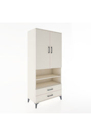 Hyperion Dolap 5 Raflı 2 Çekmeceli 2 Kapaklı 88x44x195 - S60M104V1B