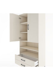 Hyperion Dolap 5 Raflı 2 Çekmeceli 2 Kapaklı 88x44x195 - S60M104V1B