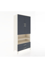 Hyperion Dolap 5 Raflı 2 Çekmeceli 2 Kapaklı 88x44x195 - S60M104V2B