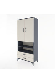 Hyperion Dolap 5 Raflı 2 Çekmeceli 2 Kapaklı 88x44x195 - S60M104V4B