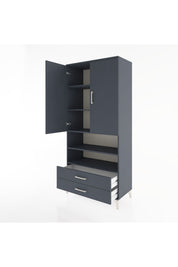 Hyperion Dolap 5 Raflı 2 Çekmeceli 2 Kapaklı 88x44x195 - S60M104V5B