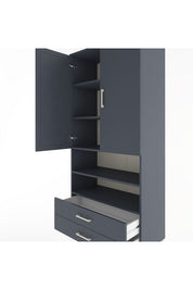 Hyperion Dolap 5 Raflı 2 Çekmeceli 2 Kapaklı 88x44x195 - S60M104V5B
