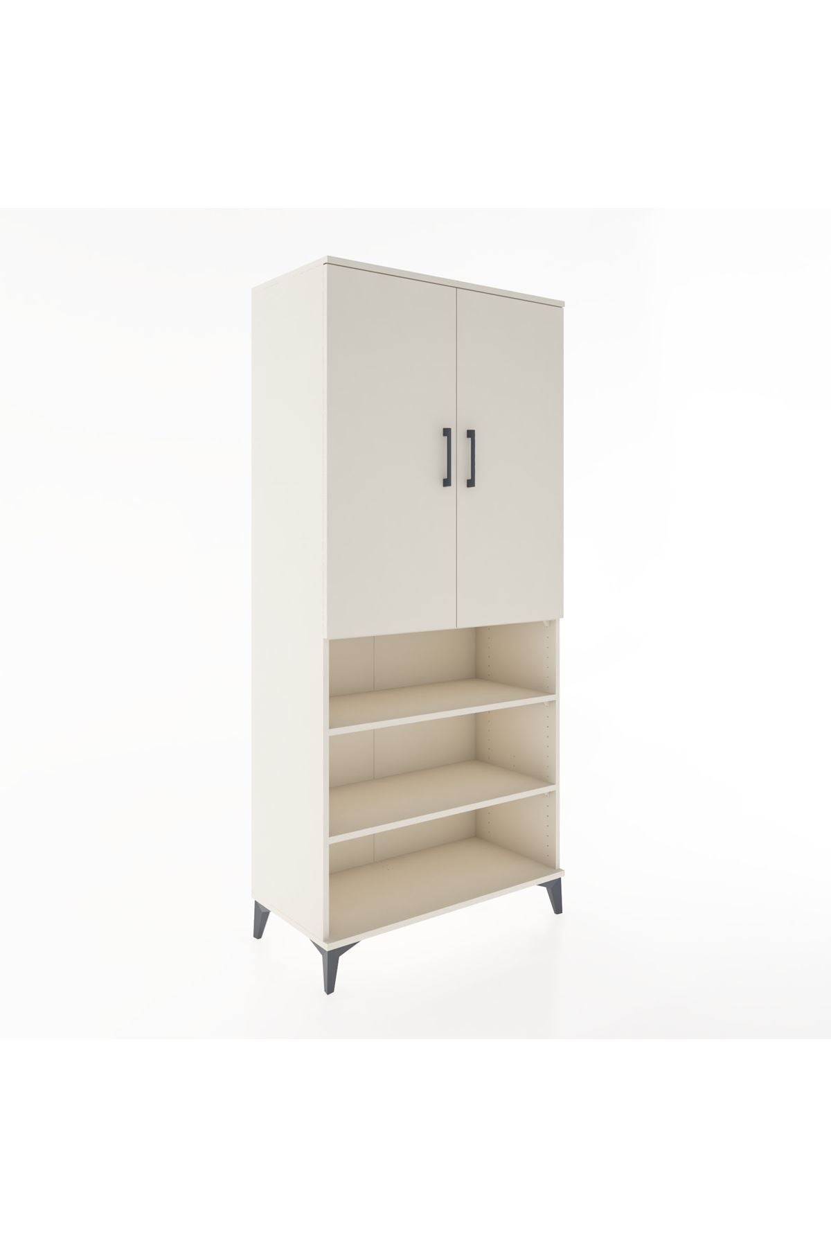 Hyperion Dolap 4 Raflı 2 Kapaklı Tek Askılı 88x44x195 - S60M105V1B