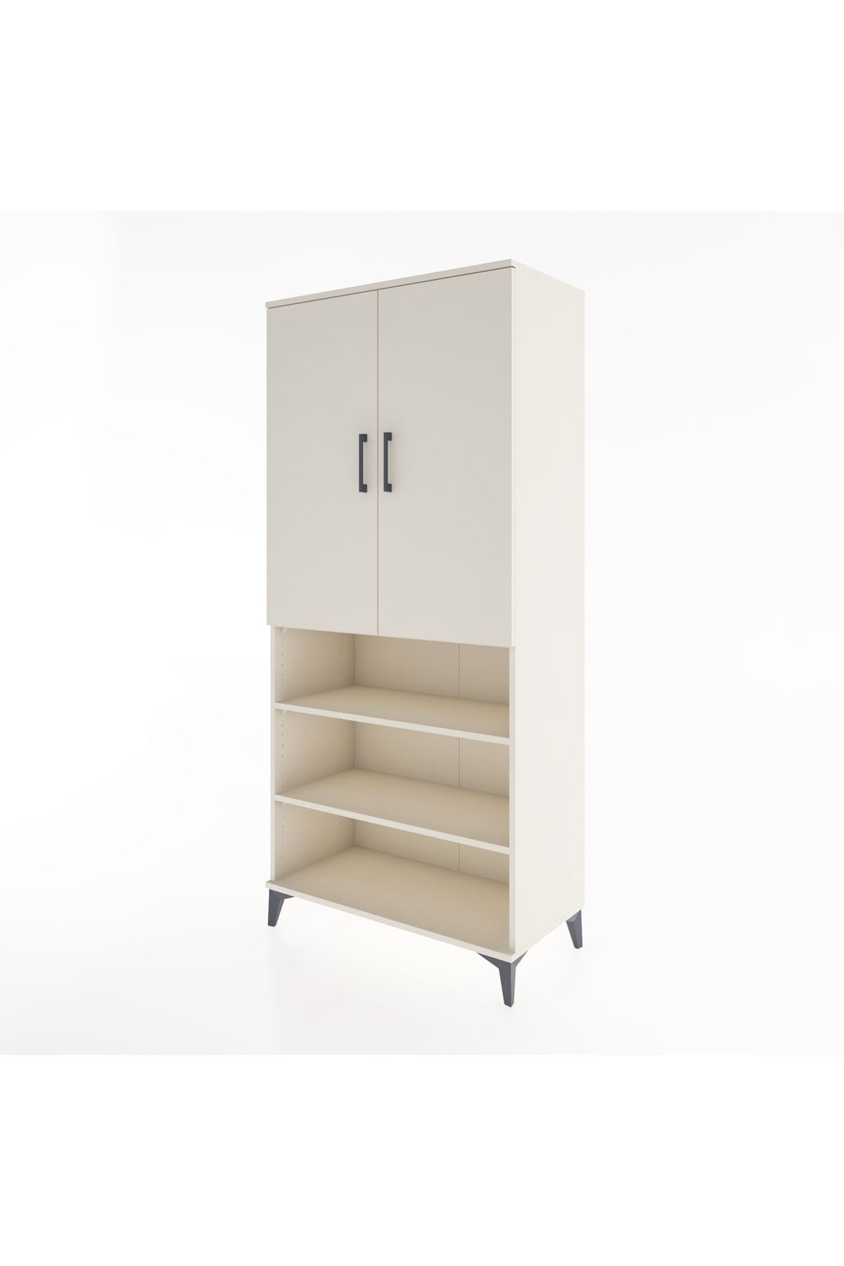 Hyperion Dolap 4 Raflı 2 Kapaklı Tek Askılı 88x44x195 - S60M105V1B