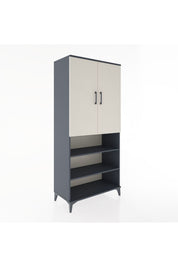 Hyperion Dolap 4 Raflı 2 Kapaklı Tek Askılı 88x44x195 - S60M105V4B