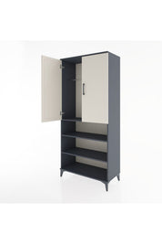 Hyperion Dolap 4 Raflı 2 Kapaklı Tek Askılı 88x44x195 - S60M105V4B