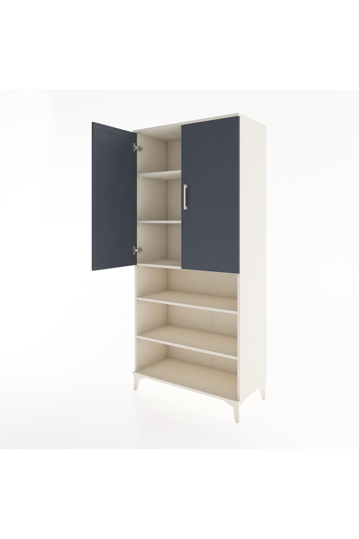 Hyperion Dolap 5 Raflı 2 Kapaklı 88x44x195 - S60M106V2B