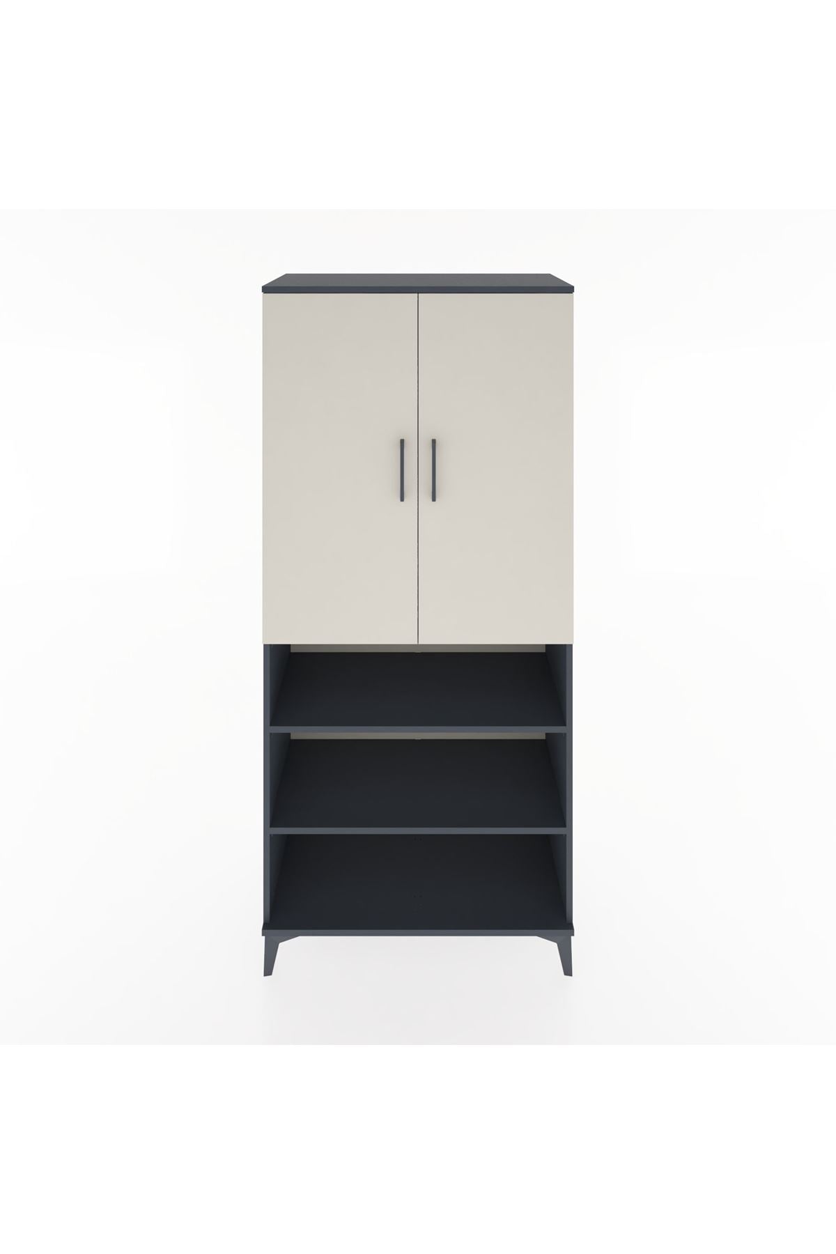 Hyperion Dolap 5 Raflı 2 Kapaklı 88x44x195 - S60M106V4B
