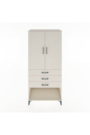 Hyperion Dolap Tek Raflı 3 Çekmeceli Tek Askılı 88x44x195 - S60M107V1B