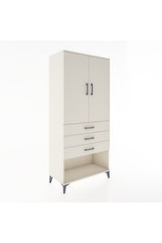 Hyperion Dolap Tek Raflı 3 Çekmeceli Tek Askılı 88x44x195 - S60M107V1B