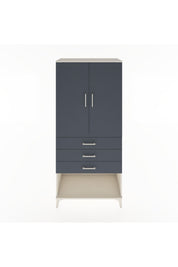 Hyperion Dolap Tek Raflı 3 Çekmeceli Tek Askılı 88x44x195 - S60M107V2B