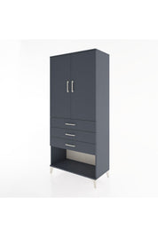 Hyperion Dolap Tek Raflı 3 Çekmeceli Tek Askılı 88x44x195 - S60M107V5B