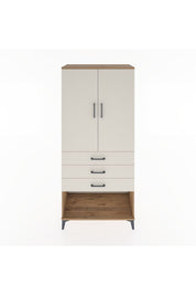 Hyperion Dolap Tek Raflı 3 Çekmeceli Tek Askılı 88x44x195 - S60M107V7B