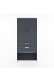 Hyperion Dolap 3 Raflı 3 Çekmeceli 2 Kapaklı 88x44x195 - S60M108V5B