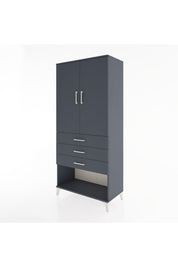 Hyperion Dolap 3 Raflı 3 Çekmeceli 2 Kapaklı 88x44x195 - S60M108V5B