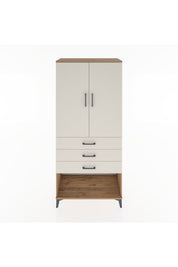 Hyperion Dolap 3 Raflı 3 Çekmeceli 2 Kapaklı 88x44x195 - S60M108V7B