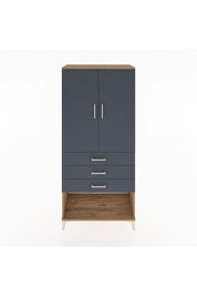 Hyperion Dolap 3 Raflı 3 Çekmeceli 2 Kapaklı 88x44x195 - S60M108V8B