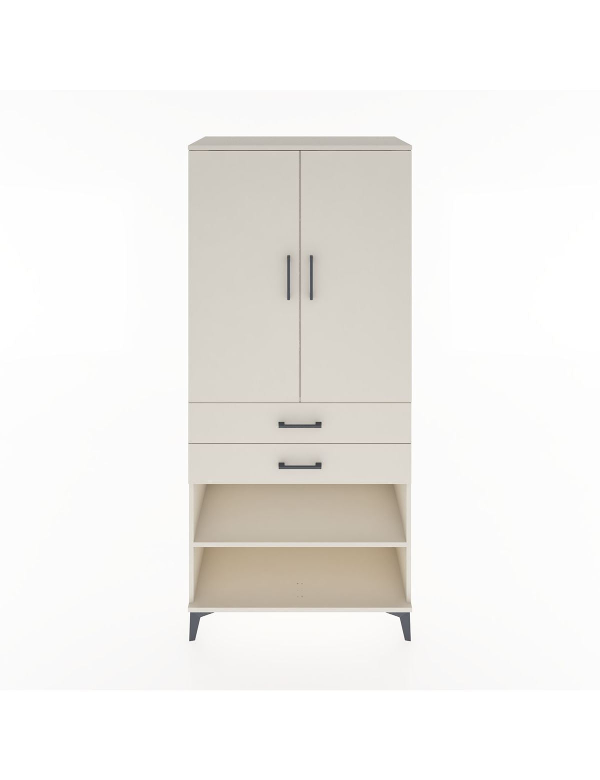 Hyperion Dolap 2 Raflı 2 Çekmeceli Tek Askılı 88x44x195 - S60M109V1B