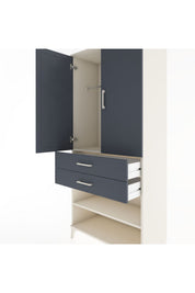 Hyperion Dolap 2 Raflı 2 Çekmeceli Tek Askılı 88x44x195 - S60M109V2B