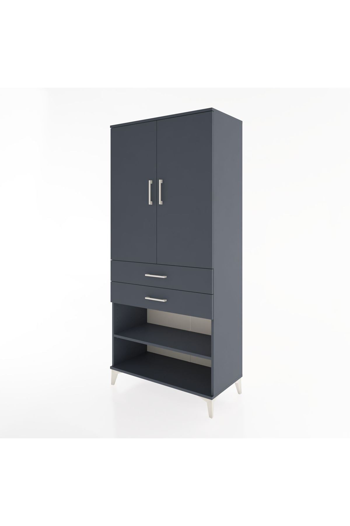 Hyperion Dolap 2 Raflı 2 Çekmeceli Tek Askılı 88x44x195 - S60M109V5B