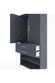 Hyperion Dolap 2 Raflı 2 Çekmeceli Tek Askılı 88x44x195 - S60M109V5B