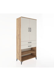 Hyperion Dolap 2 Raflı 2 Çekmeceli Tek Askılı 88x44x195 - S60M109V7B