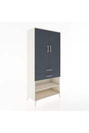 Hyperion Dolap 4 Raflı 2 Çekmeceli 2 Kapaklı 88x44x195 - S60M110V2B