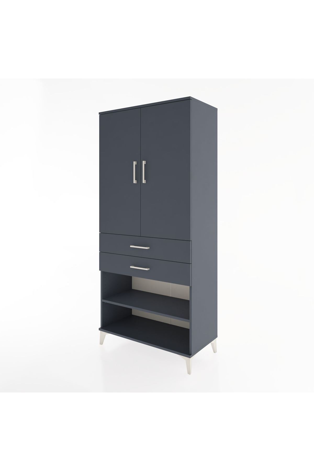 Hyperion Dolap 4 Raflı 2 Çekmeceli 2 Kapaklı 88x44x195 - S60M110V5B