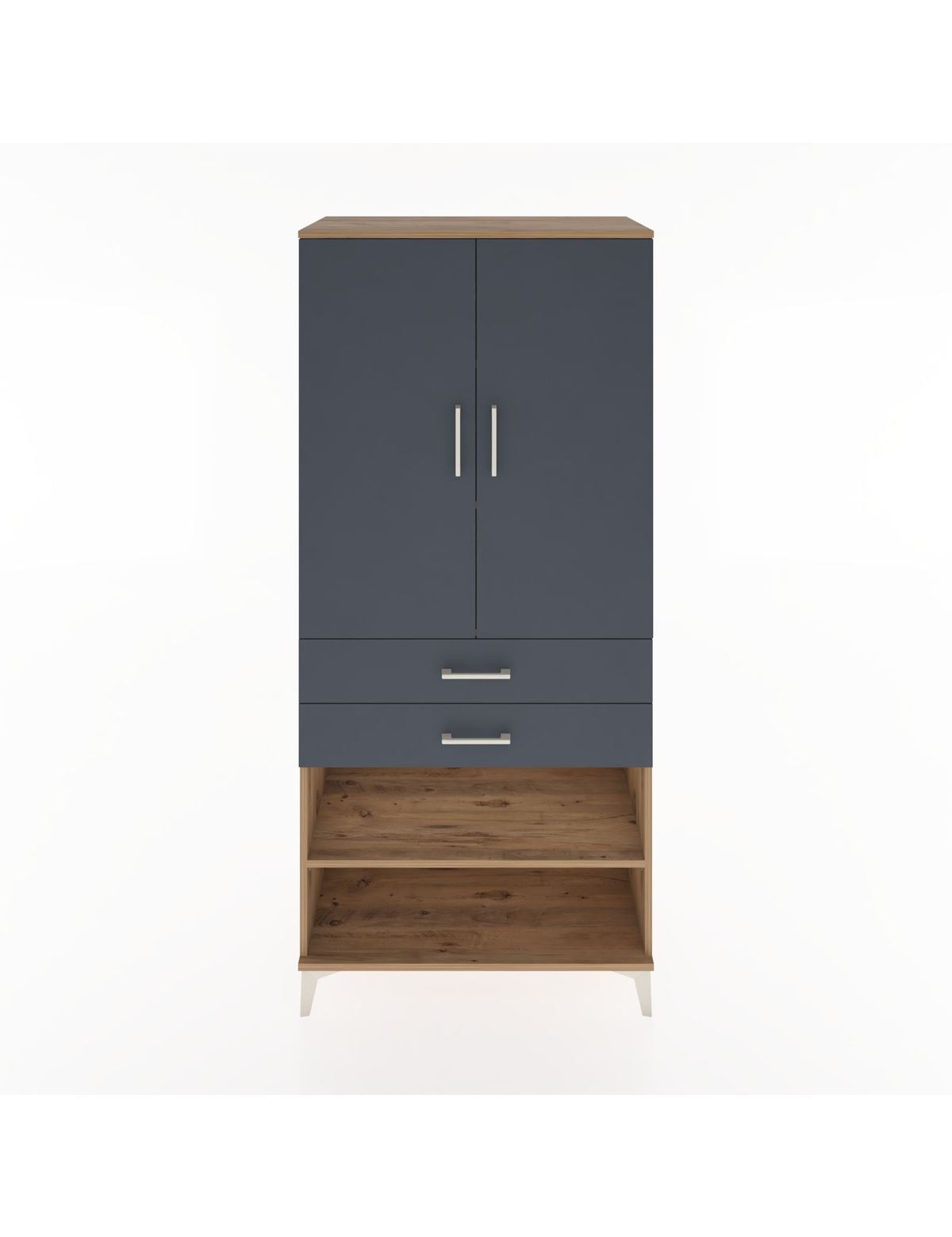 Hyperion Dolap 4 Raflı 2 Çekmeceli 2 Kapaklı 88x44x195 - S60M110V8B