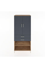 Hyperion Dolap 4 Raflı 2 Çekmeceli 2 Kapaklı 88x44x195