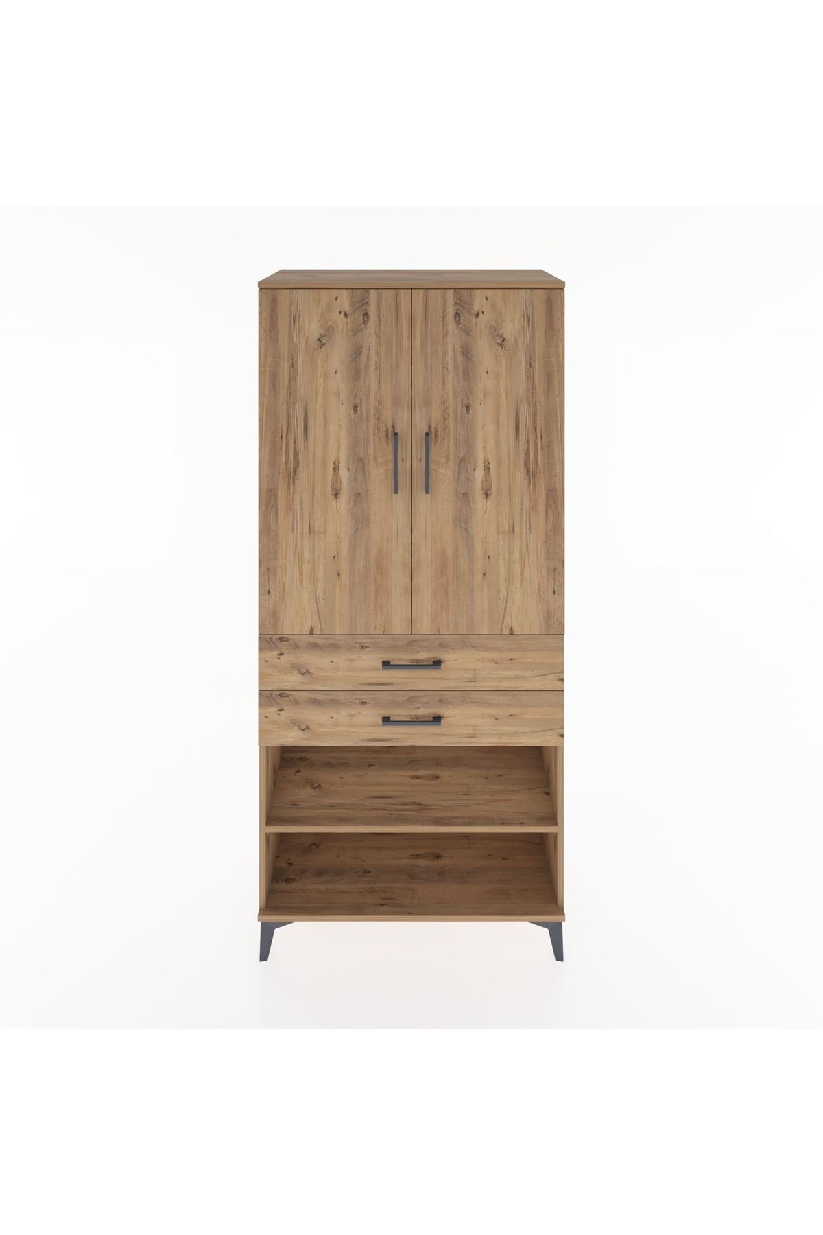 Hyperion Dolap 4 Raflı 2 Çekmeceli 2 Kapaklı 88x44x195 - S60M110V9B