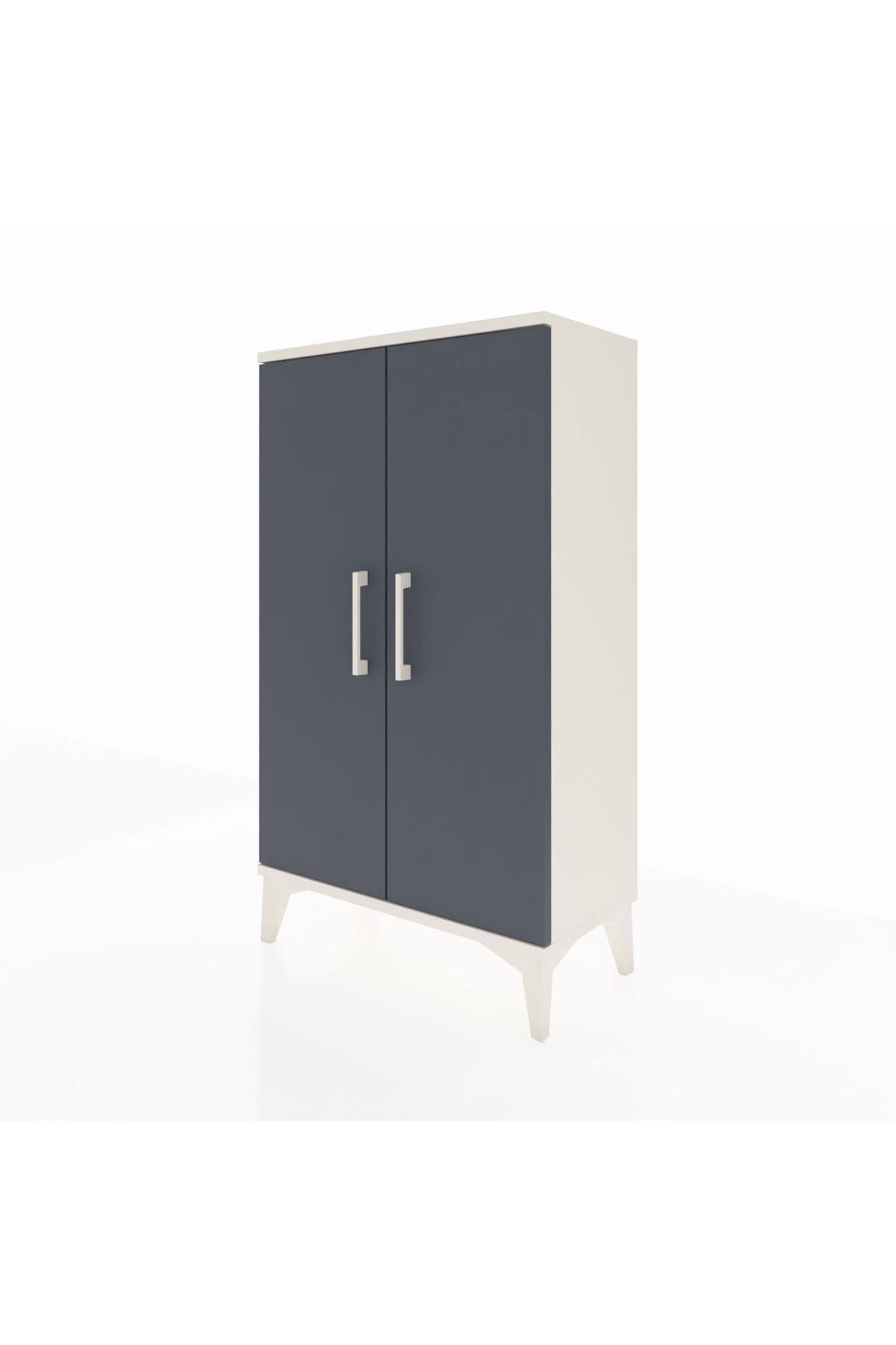 Arges Komodin 2 Raflı 2 Kapaklı 60x30x106 - S15M003V2A