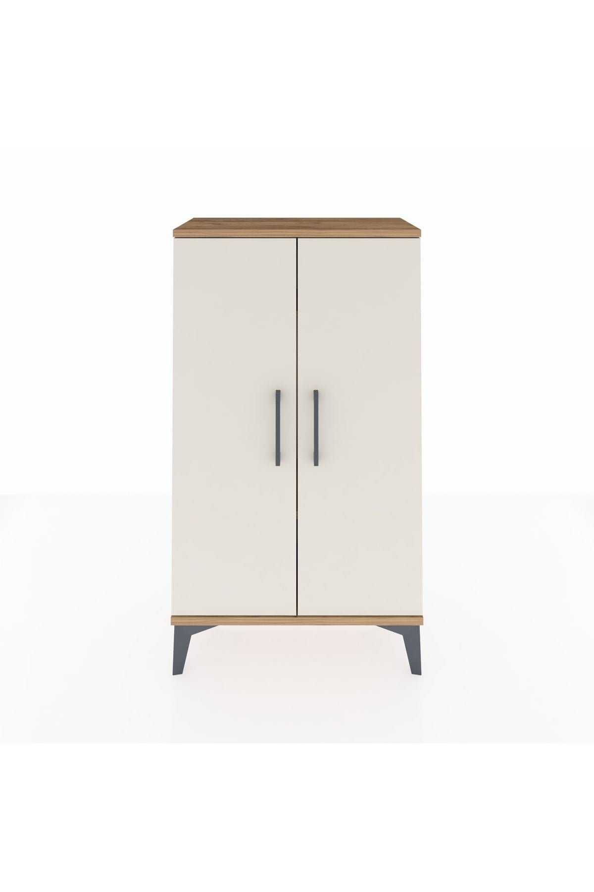 Arges Komodin 2 Raflı 2 Kapaklı 60x30x106 - S15M003V7A