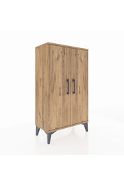 Arges Komodin 2 Raflı 2 Kapaklı 60x30x106 - S15M003V9A
