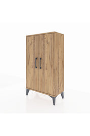Arges Komodin 2 Raflı 2 Kapaklı 60x30x106 - S15M003V9A