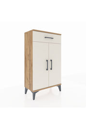 Arges Komodin 2 Raflı Tek Çekmeceli 2 Kapaklı 60x30x106 - S15M005V7A