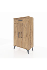 Arges Komodin 2 Raflı Tek Çekmeceli 2 Kapaklı 60x30x106 - S15M005V9A