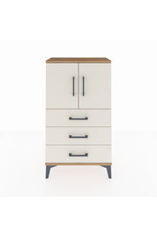 Arges Komodin 2 Raflı 3 Çekmeceli 2 Kapaklı 60x30x106 - S15M008V7A