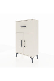 Arges Komodin Tek Raflı Tek Çekmeceli 2 Kapaklı 60x30x106 - S15M010V1A