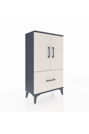 Arges Komodin 2 Raflı Tek Çekmeceli 2 Kapaklı 60x30x106 - S15M011V4A