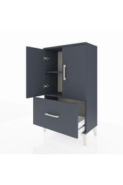 Arges Komodin 2 Raflı Tek Çekmeceli 2 Kapaklı 60x30x106 - S15M011V5A
