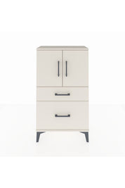 Arges Komodin 2 Raflı 2 Çekmeceli 2 Kapaklı 60x30x106 - S15M012V1A