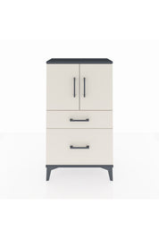 Arges Komodin 2 Raflı 2 Çekmeceli 2 Kapaklı 60x30x106 - S15M012V4A