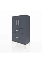 Arges Komodin 2 Raflı 2 Çekmeceli 2 Kapaklı 60x30x106 - S15M012V5A