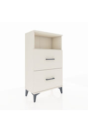 Arges Komodin Tek Raflı 2 Çekmeceli 60x30x106 - S15M015V1A