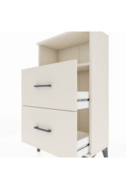 Arges Komodin Tek Raflı 2 Çekmeceli 60x30x106 - S15M015V1A
