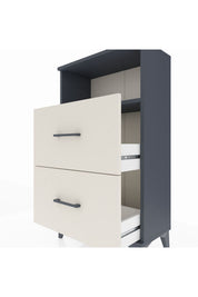 Arges Komodin Tek Raflı 2 Çekmeceli 60x30x106 - S15M015V4A